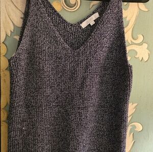 LOFT 100% Cotton Like New Knit sweater V-neckTank